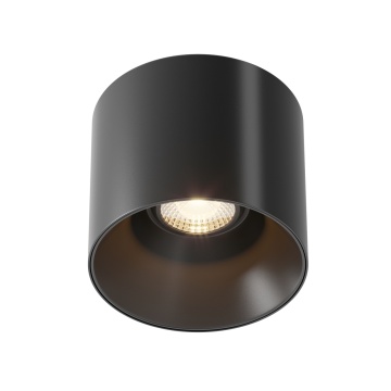 Spot aplicat Alfa - Ø 12.5 cm, 3000K, Negru