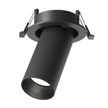Spot incastrat Artisan - Ø 5.4 cm, Negru, GU10