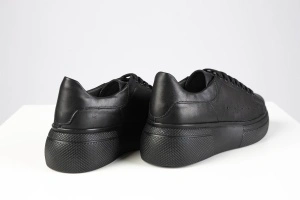 Sneakers Damă – Urban Black din Piele Naturală - Img 6