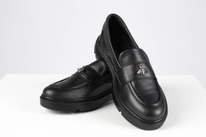 Mocasini Damă – Black Bee Chunky din Piele Naturală - Img 4
