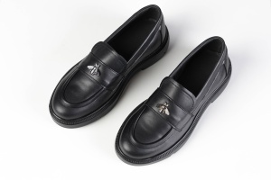Mocasini Damă – Black Bee Chunky din Piele Naturală