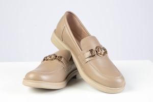 Mocasini Damă –Bej Închis din Piele Naturală - Img 4
