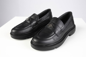 Mocasini Damă – Black Bee Chunky din Piele Naturală - Img 2