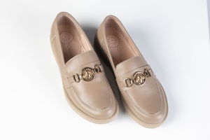 Mocasini Damă –Bej Închis din Piele Naturală
