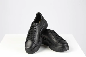 Sneakers Damă – Urban Black din Piele Naturală