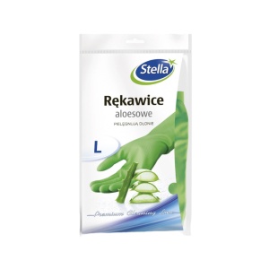 Set 2 mănuși cauciuc, L - Cu aloe Vera