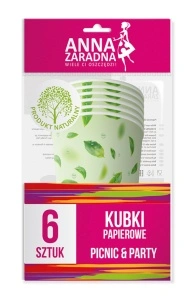 Pahare din carton - set 6 bucăți