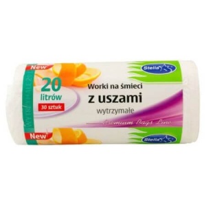 Saci menajeri rezistenți - cu urechi 20 L 30 bucăți