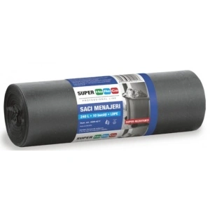 Saci Menajeri 240 l, 10 Bucati - LDPE Negru, Horeca