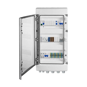 Tablou AC Fotovoltaic, 6 kW, Monofazat, Bypass, Monitorizare Fază, Descărcător AC, IP65, SCHRACK