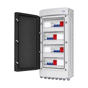 Tablou DC Fotovoltaic, 4 Stringuri, 800V, 16A, Limitatoare Supratensiune, Presetupe, IP65