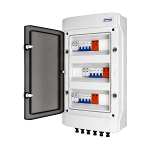 Tablou DC Fotovoltaic, 3 Stringuri, 800V, 16A, Limitatoare Supratensiune, MC4, IP65