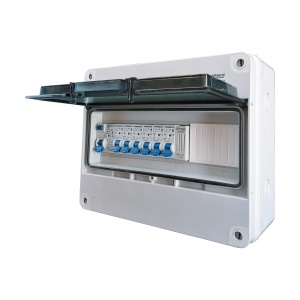 Tablou electric rezidential monofazat, 6 circuite, aparent, cu sonerie și protecție diferențială, IP55, SCHRACK - Img 2