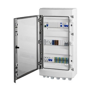 Tablou AC Fotovoltaic, 6 kW, Monofazat, Bypass, Monitorizare Fază, Descărcător AC, IP65, SCHRACK - Img 2