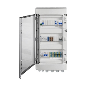 Tablou AC Fotovoltaic, 5 kW, Monofazat, Bypass, Monitorizare Fază, Descărcător AC, IP65, SCHRACK