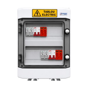 Tablou DC Fotovoltaic, 2 Stringuri, 500V, 16A, Limitatoare Supratensiune, MC4, IP65 - Img 2