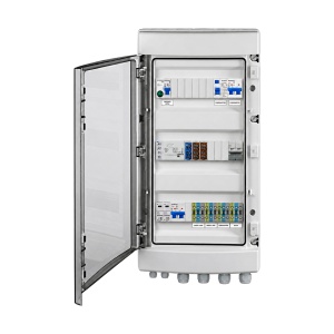 Tablou AC Fotovoltaic, 8 kW, Monofazat, Bypass, Monitorizare Fază, Descărcător AC, IP65, SCHRACK