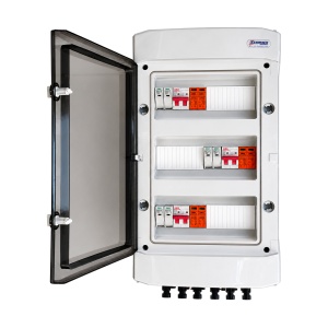 Tablou DC Fotovoltaic, 3 Stringuri, 500V, 16A, Limitatoare Supratensiune, MC4, IP65 - Img 2