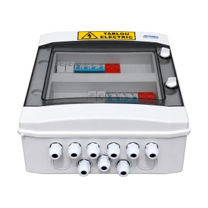 Tablou DC Fotovoltaic, 2 Stringuri, 1000V, 16A, Limitatoare Supratensiune, Presetupe, IP65 - Img 5