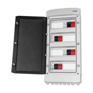 Tablou DC Fotovoltaic, 4 Stringuri, 500V, 16A, Limitatoare Supratensiune, Presetupe, IP65 - Img 2