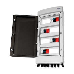 Tablou DC Fotovoltaic, 4 Stringuri, 800V, 16A, Limitatoare Supratensiune, MC4, IP65