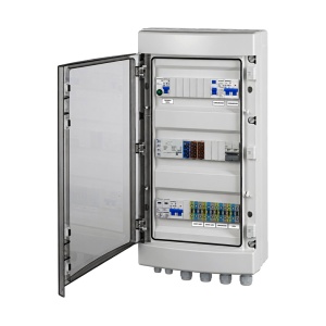 Tablou AC Fotovoltaic, 8 kW, Monofazat, Bypass, Monitorizare Fază, Descărcător AC, IP65, SCHRACK - Img 2