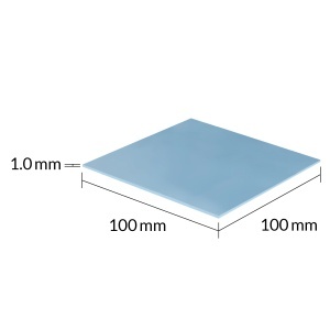 PAD termic ARCTIC TP-3 100x100mm, 1.0mm - Img 3