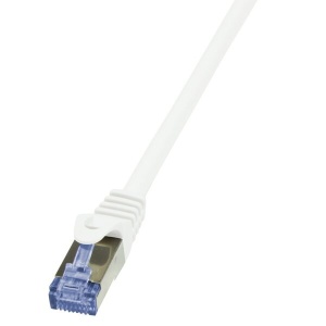 Patch cord S/FTP Logilink Cat6a 0.5m alb
