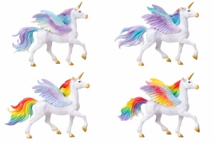 Set 4 figurine cu unicorni
