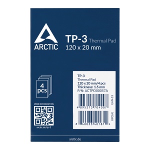 PAD termic ARCTIC TP-3 120x20mm, 1.5mm - 4 Pack