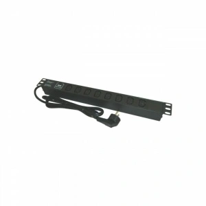 PDU, 19 inch, 8 prize C13,protectie la supratensiune, 16A, 3500W, 3x1.5, 2m - EMTEX