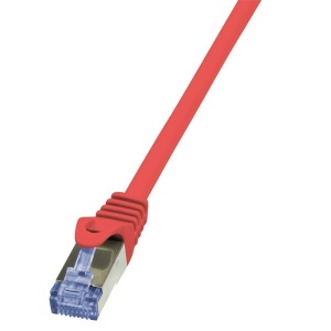 Patch cord S/FTP Logilink Cat6a 1m rosu
