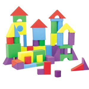 Set Blocuri de Constructie din Spuma EVA, 29 de Piese, 24.5x16x3.7 cm,
