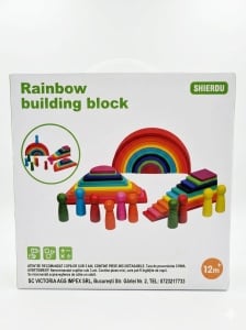 Blocuri de lemn de construit curcubeu Shierdu