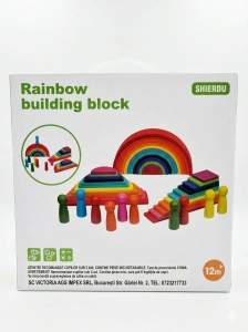Blocuri de lemn de construit curcubeu Shierdu