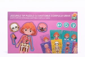 Joc puzzle anatomia corpului uman fete Tonic - Img 1