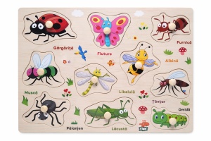 Puzzle lemn insecte TONIC