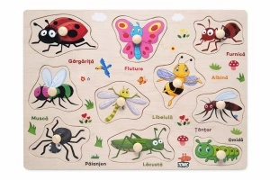 Puzzle lemn insecte TONIC