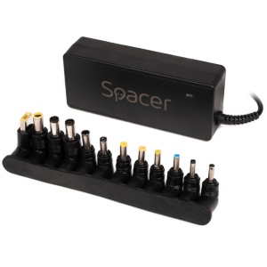 Alimentator Notebook Universal AC-DC, SPACER, 90W ,12 tipuri de mufe, DC15/16/19/19.5/20V,