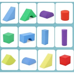 Set Blocuri de Constructie din Spuma EVA, 29 de Piese, 24.5x16x3.7 cm, - Img 2