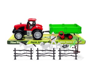 Tractor Remorca Cu Animale Domestice