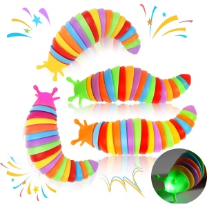 Jucarie Senzoriala,Fidget Toys, Omida Curcubeu, 18.6 cm, - Img 2