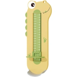 Dispozitiv de Masurat Talpa Piciorului, 9-24 cm, Model Dinozaur, Galben