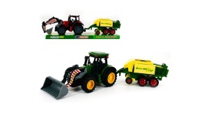 Tractor agricol cu cupa si presa de balotat 46cm