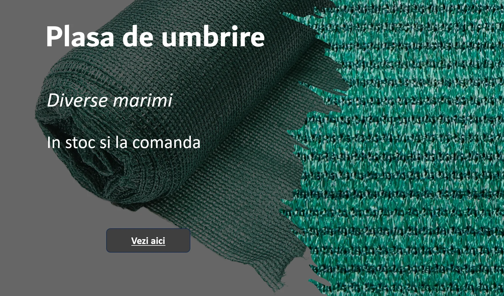 Banner promoțional Bricotop – plase de umbrire