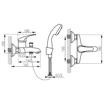 BATERIE PERETE CADA/DUS BASIC, CROM CU ACCESORII BBC11 - Img 2