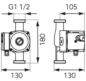 POMPA CIRCULATIE FERRO GPD 25X60X180 0202W - Img 2