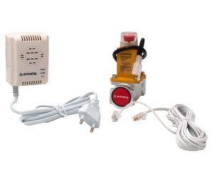 Set detector gaz 220V/AC cu electrovalva 9-12V/CC 3/4"