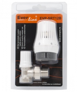 Set termostatic, pentru radiator, 1/2", EVP-SRT12B