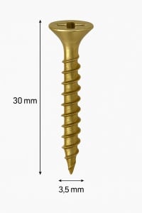 SURUB PAL SI LEMN CAP INECAT 3,5 X 30MM (1000 BUC)